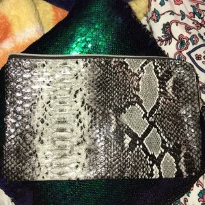 Faux Alligator print makeup bag